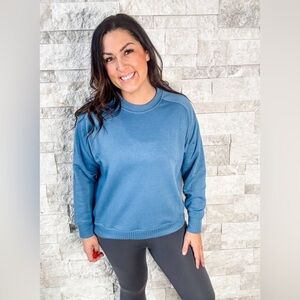 Rae Mode Blue Crew Neck Sweatshirt